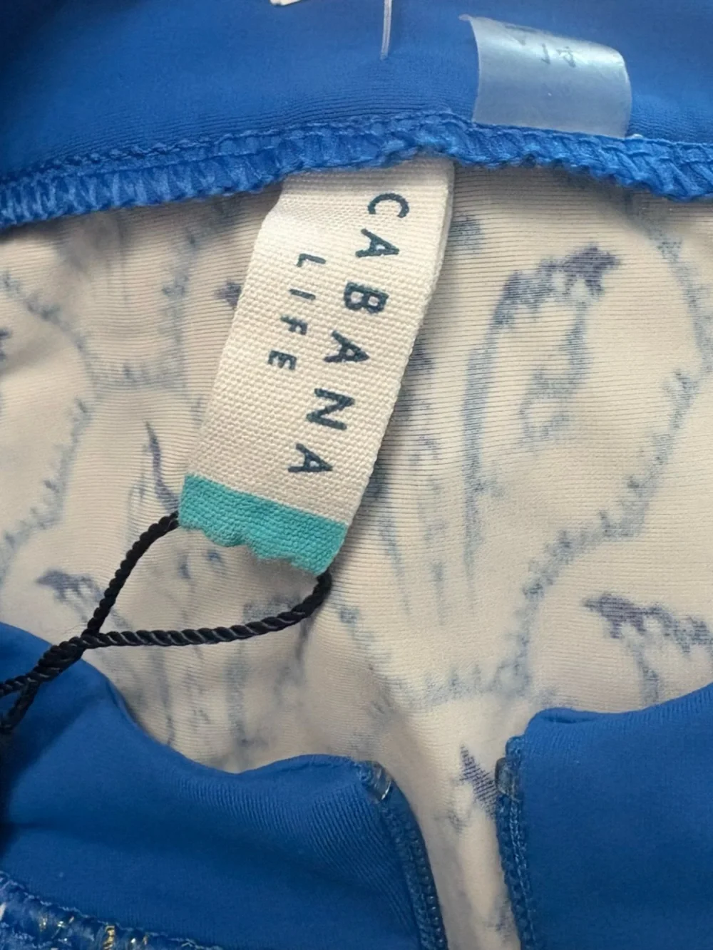 Cabana Life Long Sleeve Rashguard Swim Shirt w/ side Tassels - NWOT - Girl’s 14